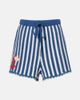 Alemais AlÃ©mais Crochet striped cotton shorts - 1
