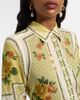 Alemais AlÃ©mais Dixie belted printed ramie shirt dress - 3