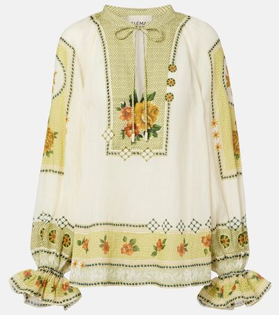 Alemais AlÃ©mais Dixie printed ramie blouse