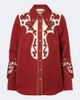 Alemais Alémais Duke embroidered wool-blend shirt - 1