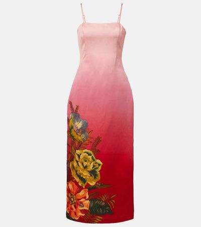 Alemais AlÃ©mais Inez ombrÃ© linen-blend midi dress