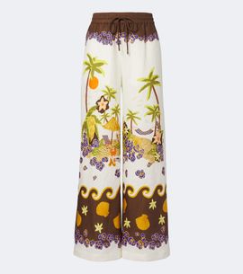 Alemais Alémais Island Cove printed wide-leg pants