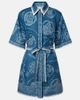 Alemais Alémais Lucky belted printed linen shirt dress - 1