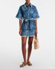 Alemais Alémais Lucky belted printed linen shirt dress - 2