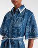 Alemais Alémais Lucky belted printed linen shirt dress - 3