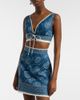 Alemais AlÃ©mais Lucky printed linen crop top - 2