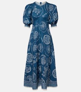 sachin and babi light blue dress RED Valentino floral-print Maxi Dress | Black main image 0