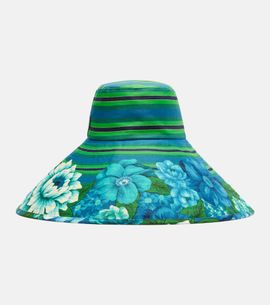 Alemais AlÃ©mais Margo printed cotton canvas sun hat