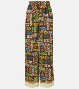 Alemais AlÃ©mais Minnie printed cotton wide-leg pants