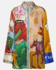 Alemais AlÃ©mais Mlak printed silk twill shirt - 1