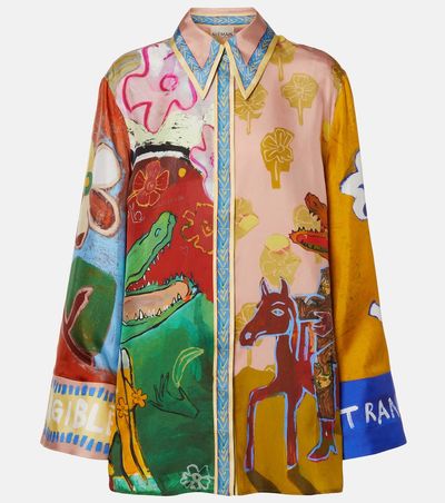 Alemais AlÃ©mais Mlak printed silk twill shirt