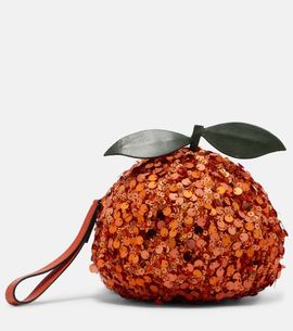 Alemais AlÃ©mais Orange Mini sequined crossbody bag