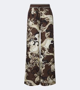 Alemais Alémais Otis printed linen wide-leg pants