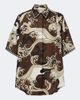 Alemais Alémais Otis printed oversized linen shirt - 1
