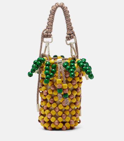 Alemais AlÃ©mais Pineapple Mini beaded top-handle bag