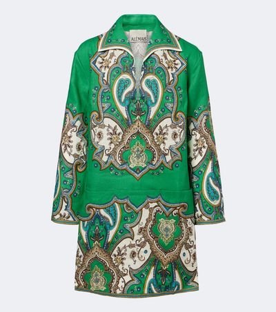 Alemais Alémais Porter printed linen minidress