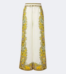 Alemais Alémais Porter printed linen wide-leg pants