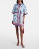 Alemais Alémais Printed belted linen shirt dress - 2