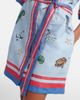 Alemais Alémais Printed belted linen shirt dress - 5