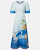 Alemais Alémais Printed linen midi dress - 1
