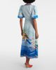 Alemais Alémais Printed linen midi dress - 3