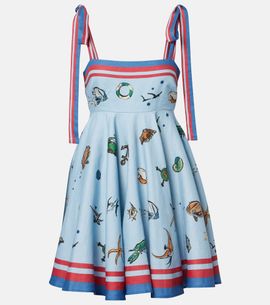 Alemais Alémais Printed linen minidress