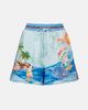 Alemais Alémais Printed linen shorts - 1