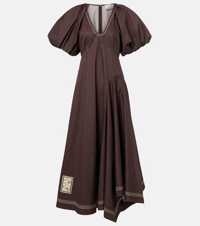 Alemais AlÃ©mais Puff-sleeve cotton maxi dress