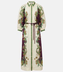 Alemais AlÃ©mais Ruthie printed linen shirt dress