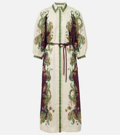 Alemais AlÃ©mais Ruthie printed linen shirt dress