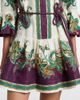 Alemais AlÃ©mais Ruthie printed ruffled linen minidress - 4