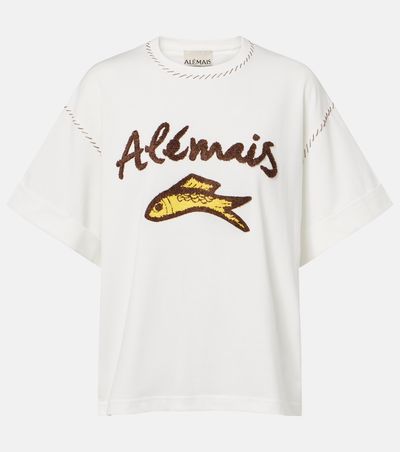 Alemais AlÃ©mais Scuba embroidered cotton T-shirt