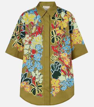 Alemais AlÃ©mais Solstice floral cotton-blend shirt