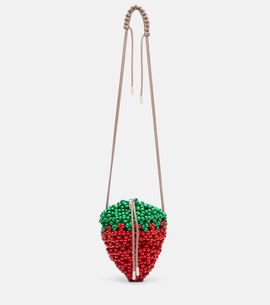 Alemais AlÃ©mais Strawberry Mini beaded crossbody bag