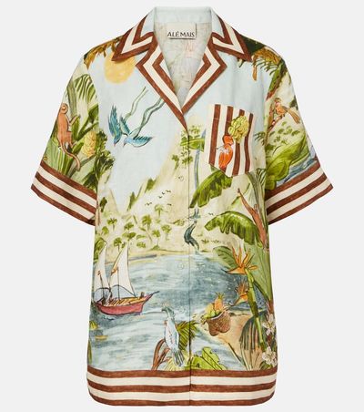 Alemais AlÃ©mais Toucan Tango printed linen shirt