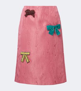 Alemais Alémais Valentina embellished moiré midi skirt