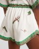 Alemais AlÃ©mais Wanda embroidered linen shorts - 4