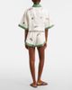 Alemais AlÃ©mais Wanda embroidered linen shorts - 5