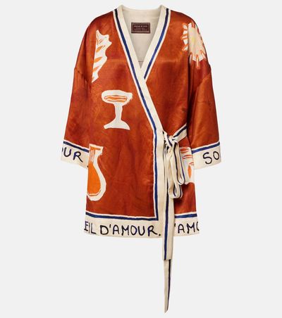 Alemais AlÃ©mais x LRNCE Soleil D'Amour printed wrap dress