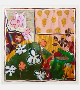 Alemais AlÃ©mais x MLAK printed silk twill scarf
