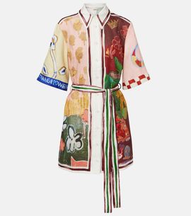 Alemais AlÃ©mais x MLAK Tangible Love printed linen minidress