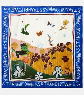 Alemais AlÃ©mais x MLAK Tangible Love printed silk twill scarf