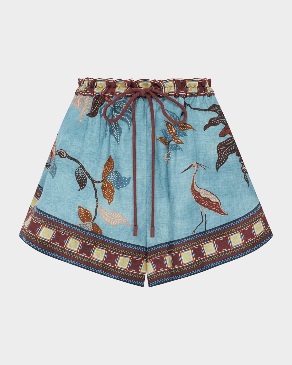 ALEMAIS Georgie Tropical Linen Shorts