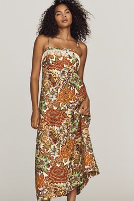 ALEMAIS Lana Linen Midi Dress