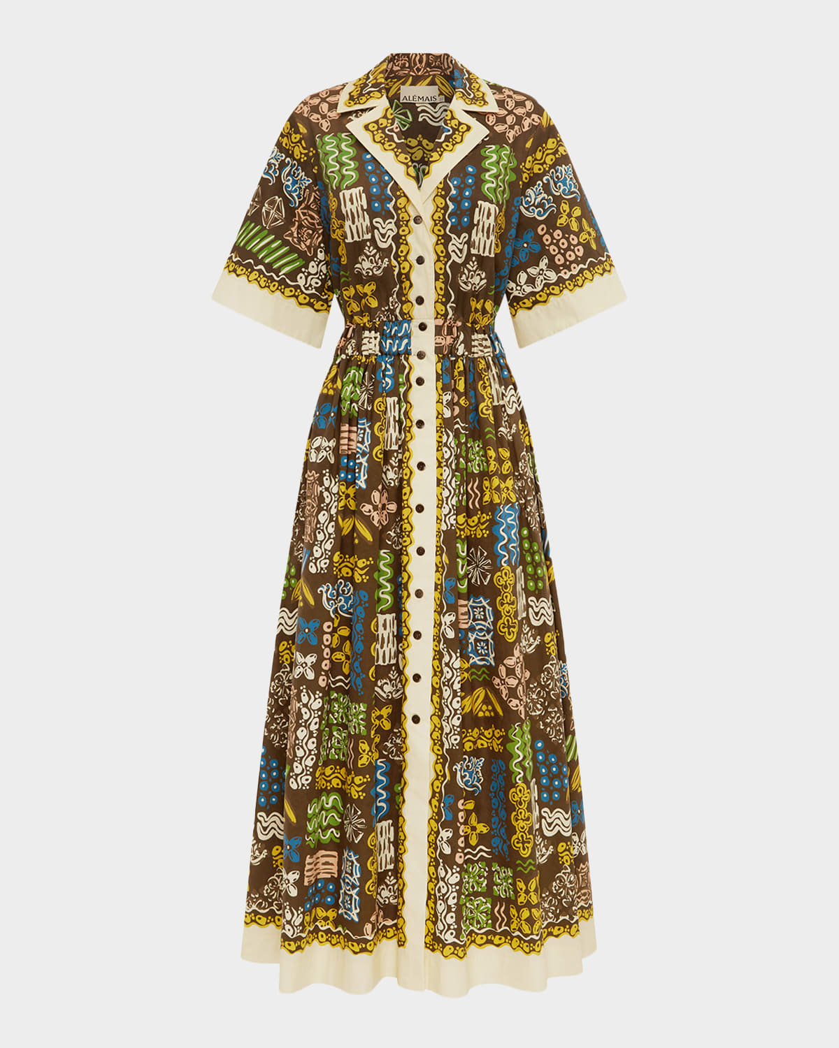 ALEMAIS Minnie Cotton Midi Shirtdress
