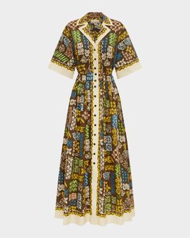 ALEMAIS Minnie Cotton Midi Shirtdress