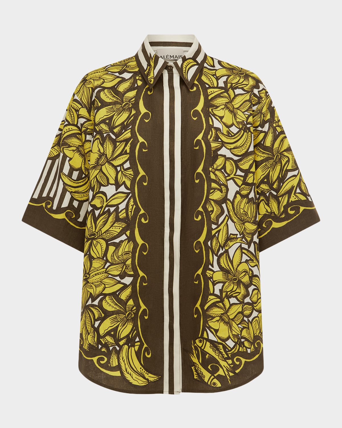 ALEMAIS Mona Button-Front Shirt