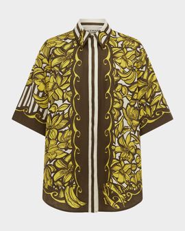 ALEMAIS Mona Button-Front Shirt