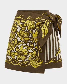 ALEMAIS Mona Sarong Mini Skirt