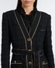 Alessandra Rich Alessandra Rich Belted cotton-blend bouclé tweed coat - 3
